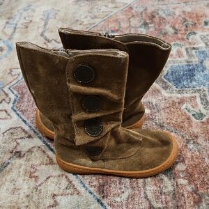LiveBrown Suede Kids Boots